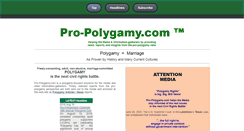 Desktop Screenshot of pro-polygamy.com