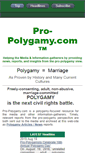 Mobile Screenshot of pro-polygamy.com