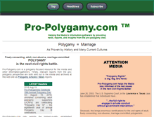 Tablet Screenshot of pro-polygamy.com